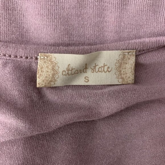 Altar’d State Small Pink Long Sleeve V Neck Stretchy Feminine Top - Picture 4 of 5